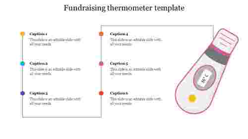 fundraising thermometer template editable powerpoint
